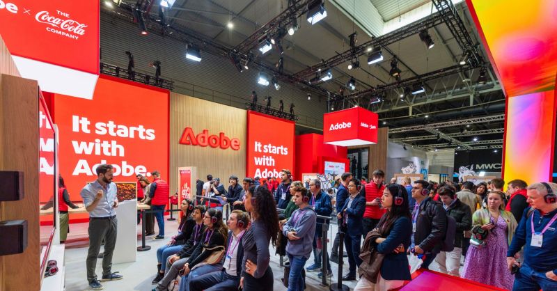 Adobe MWC stand 1