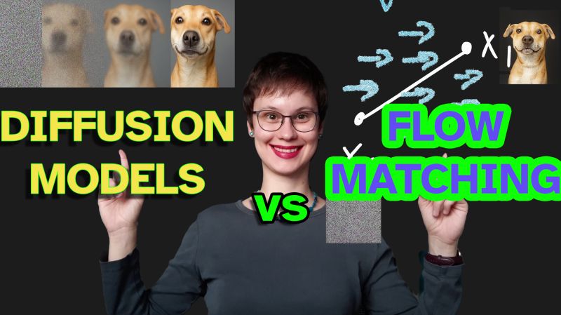 Modèles de diffusion vs flow matching