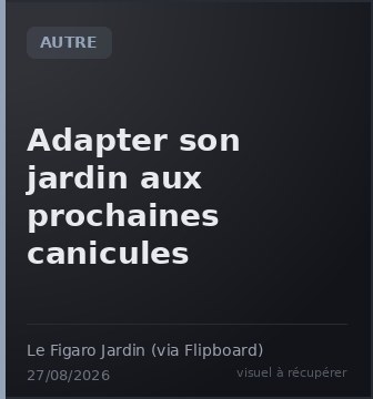 Adapter son jardin aux prochaines canicules