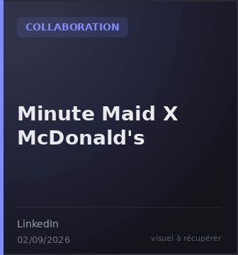 Minute Maid X McDonald's