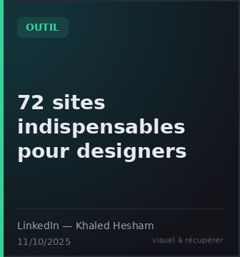 72 sites indispensables pour designers
