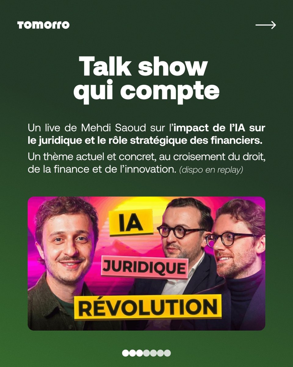 IA juridique — la veille mensuelle de Tomorro