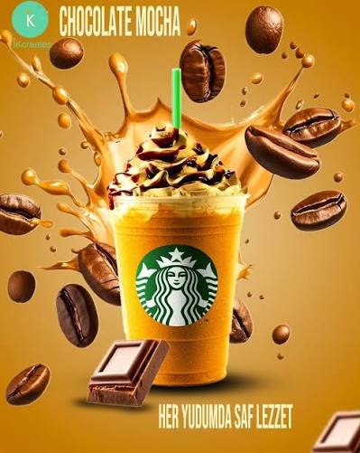 Frappuccino caramel — photographie produit commerciale (Kash