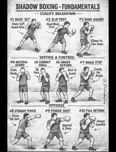 Boxe — shadow boxing / footwork (marwil_walid)