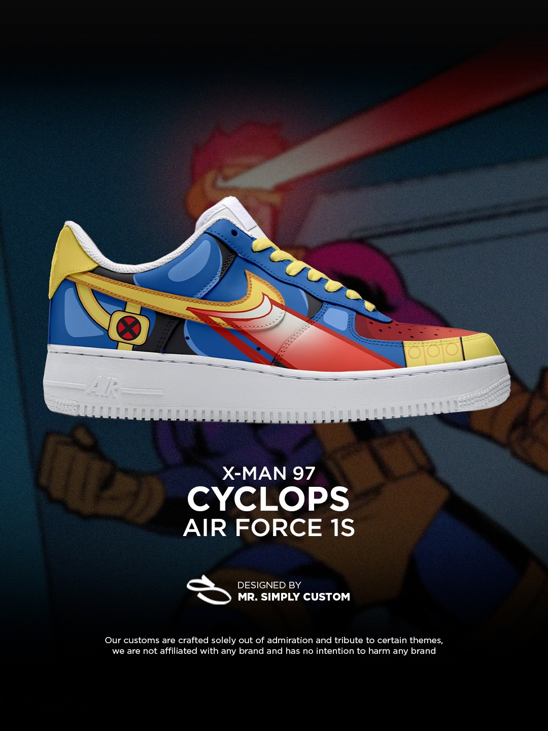 Sneakers Transformers — fan art custom Nike AF1s
