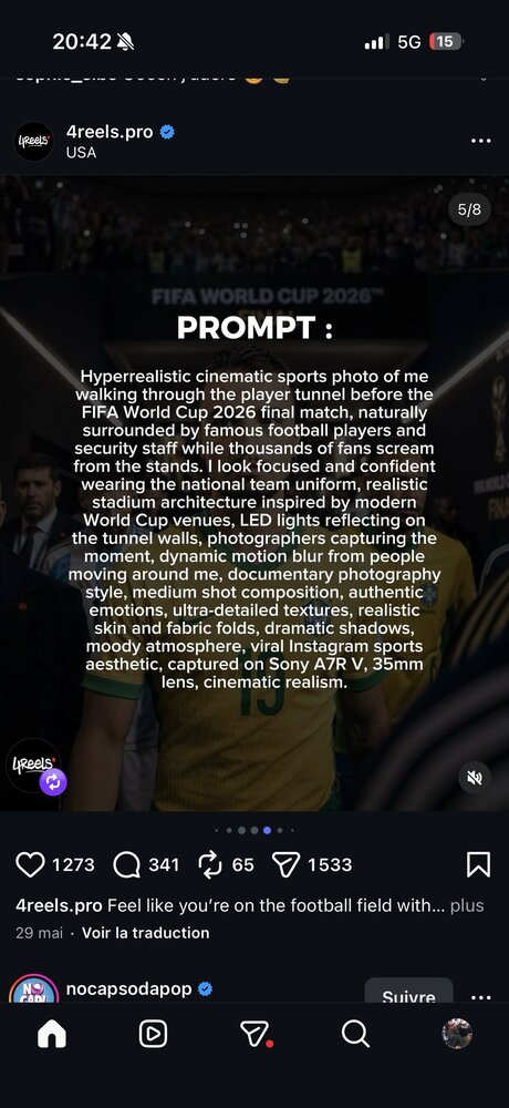 Prompt 2 — tunnel des joueurs, finale