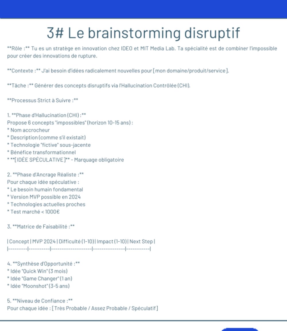 5 prompts ChatGPT prêts à l'emploi — marketing, cold email, brainstorming, productivité, newsletter