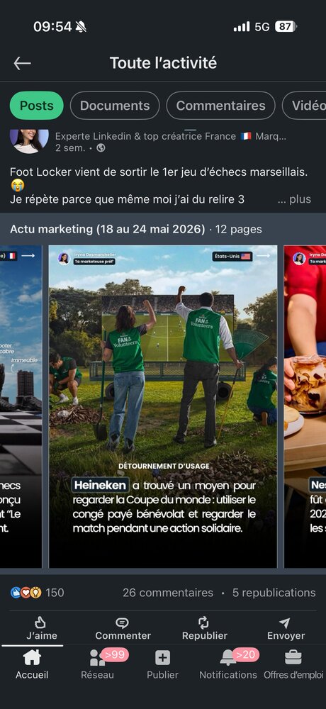 Heineken — congé bénévole détourné Coupe du Monde