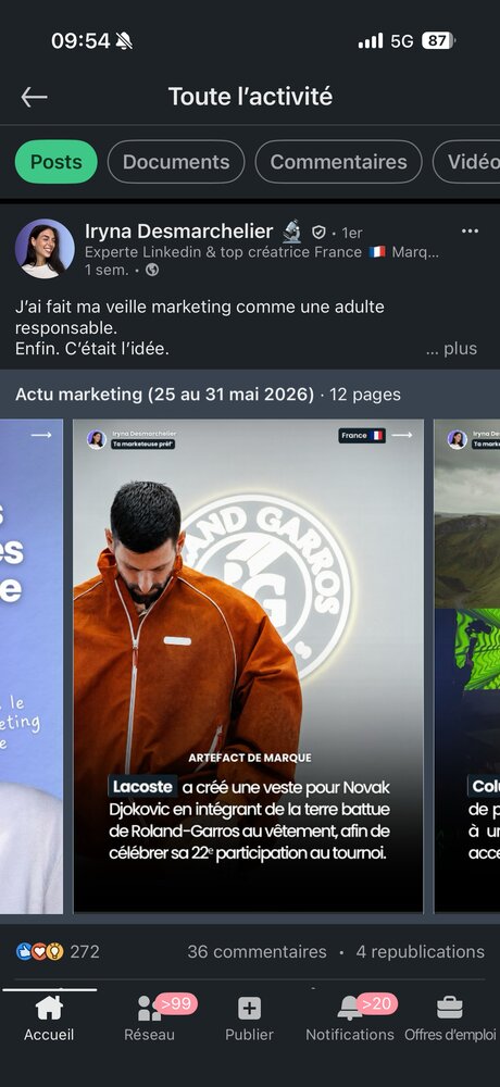 Lacoste — veste Djokovic terre battue Roland-Garros