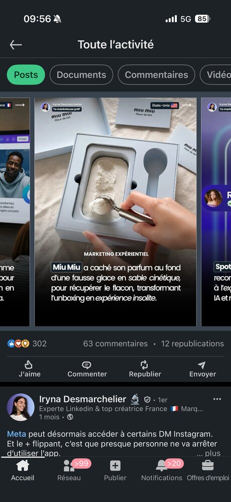 Miu Miu — parfum caché dans une fausse glace