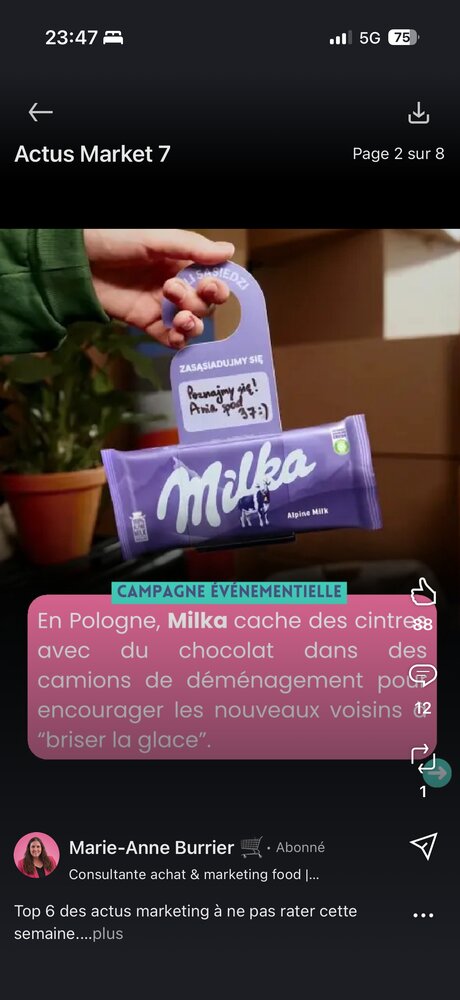 Milka — cintres en chocolat, Pologne