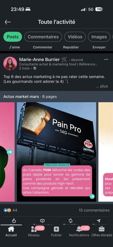 POM — pain protéiné façon pub Apple