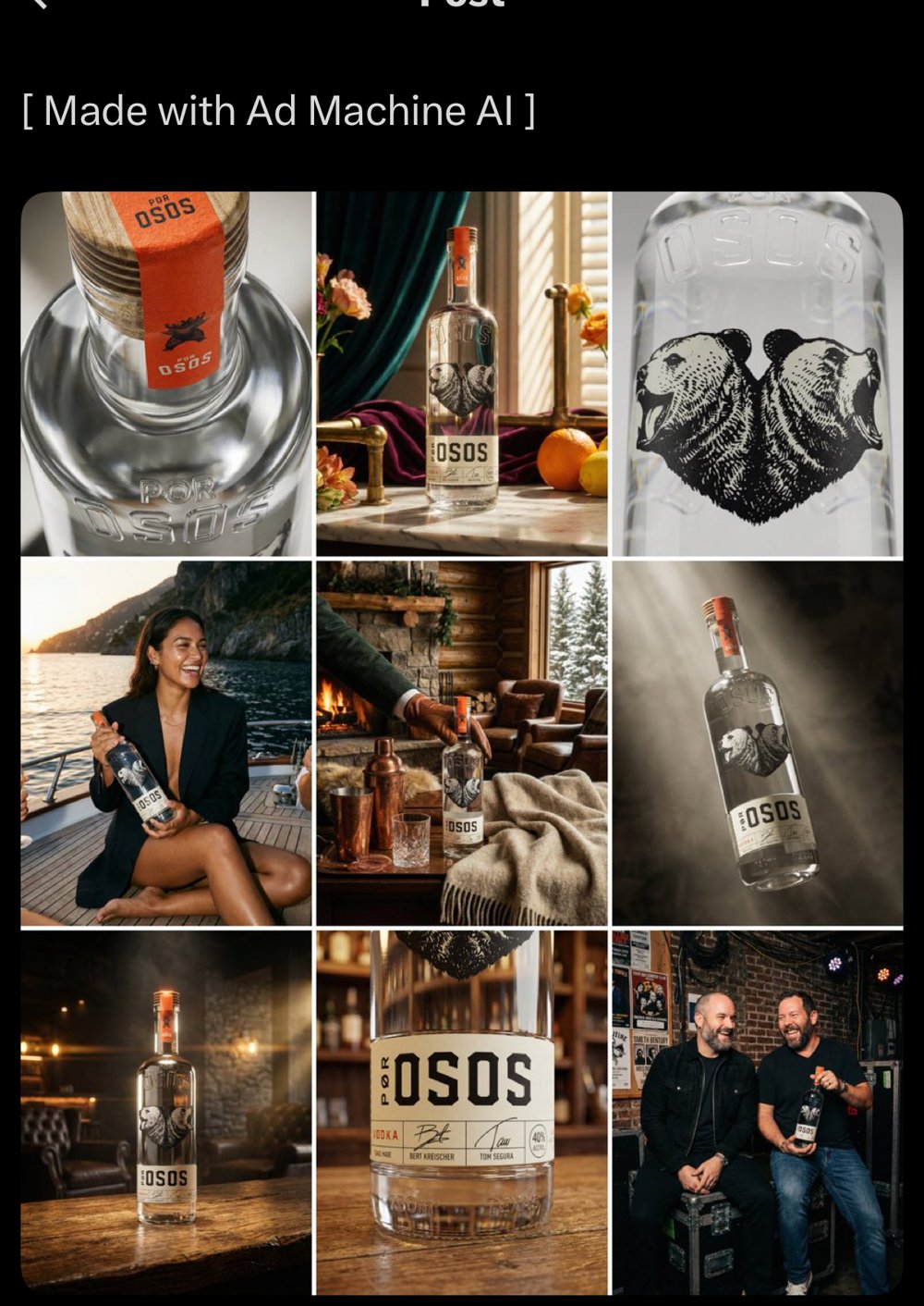 Ad Machine AI — demo vodka OSOS