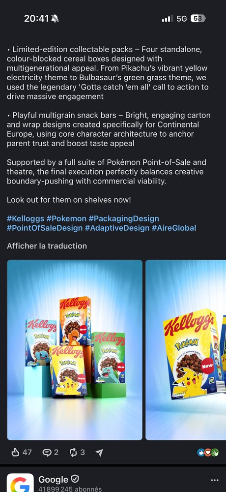 Packs collector Kellogg's x Pokémon en rayon