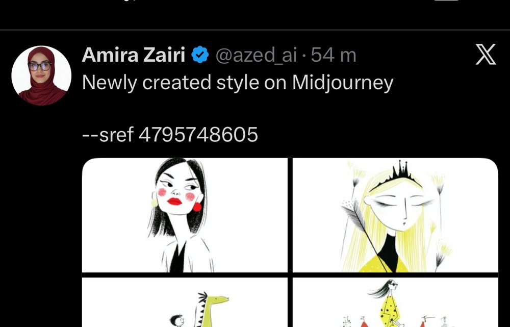 Nouveau style doodle Midjourney sref 4795748605