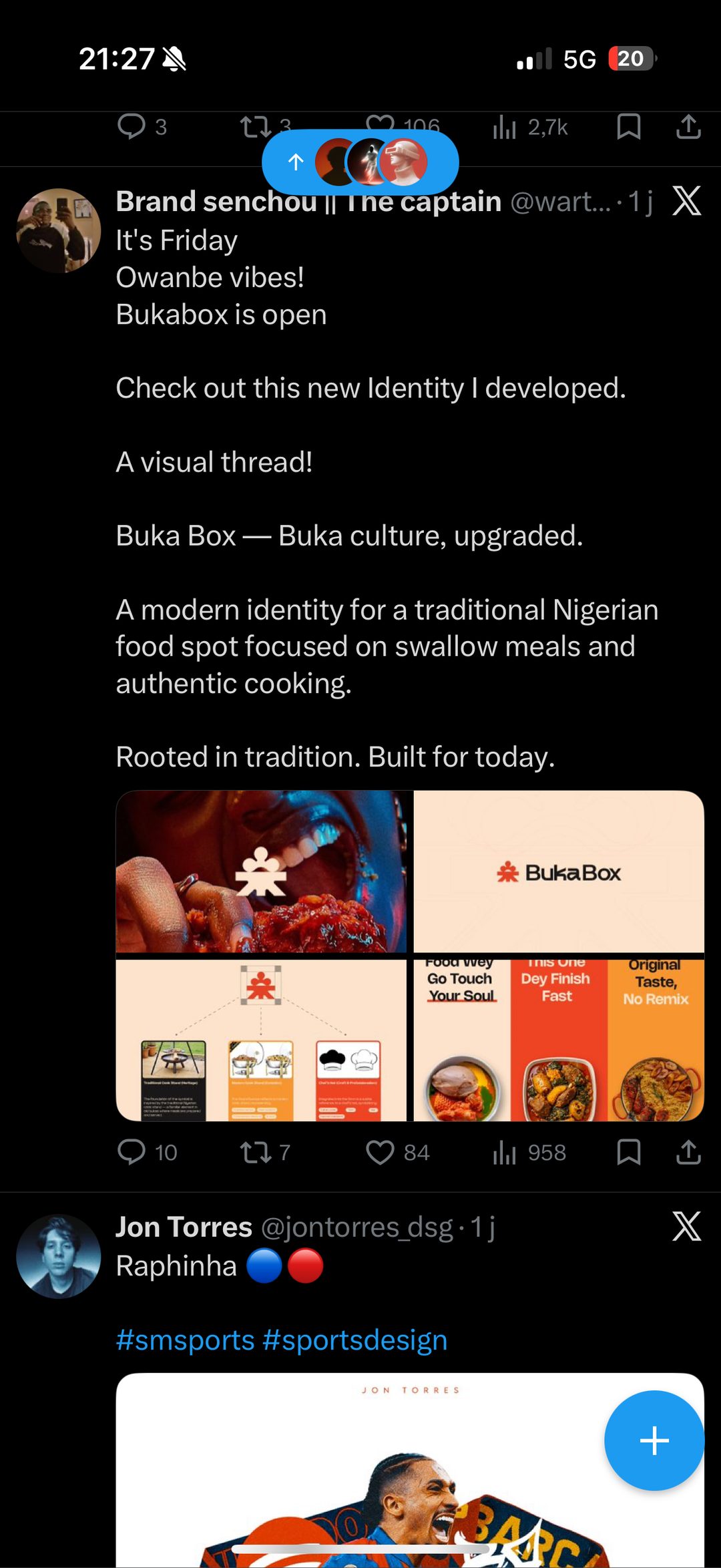 Identité visuelle BukaBox pour street food nigériane