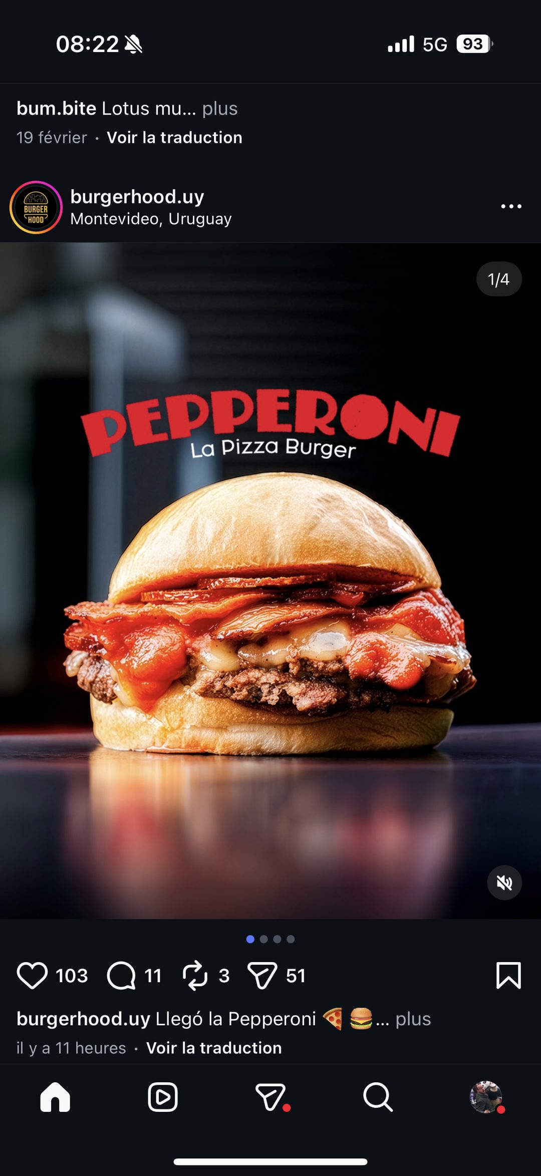 Burgerhood — publicité burger 'Pepperoni, La Pizza Burger'