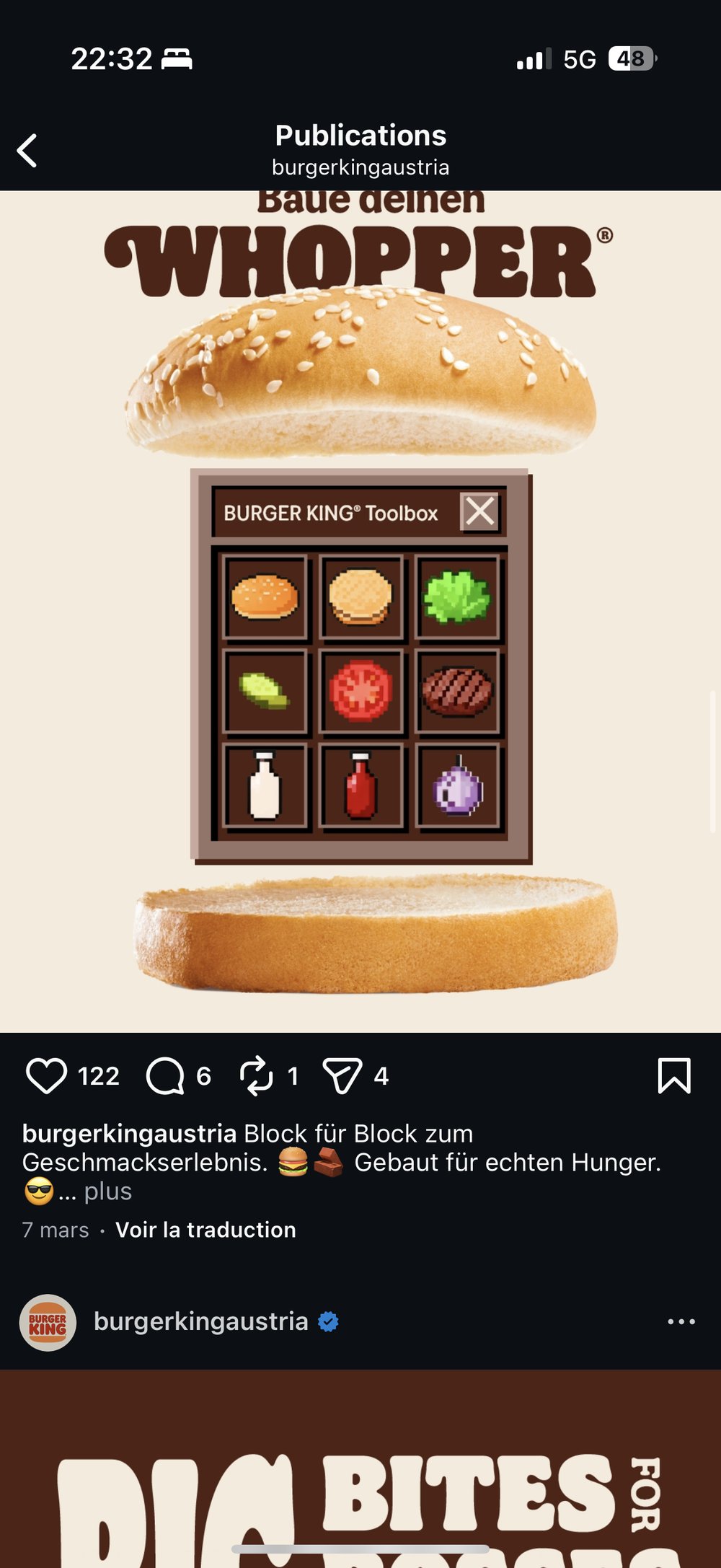 Burger King Toolbox pixel art configurateur Whopper