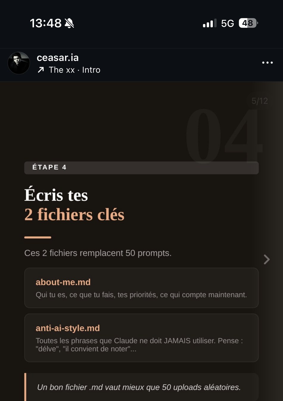 ceasar.ia — Étape 4 « 2 fichiers de référence »