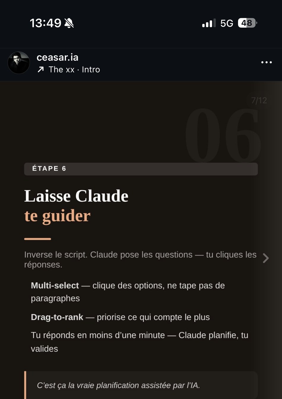 ceasar.ia — Étape 6 « Un guide Claude réutilisable »