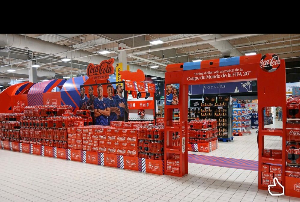 Arche Coca-Cola FIFA World Cup 26 en grande surface