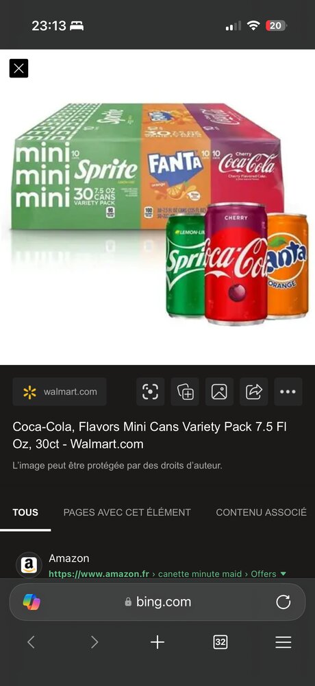 Pack Coca-Cola Mini Cans Variety, 30 canettes Sprite Fanta Coca-Cola