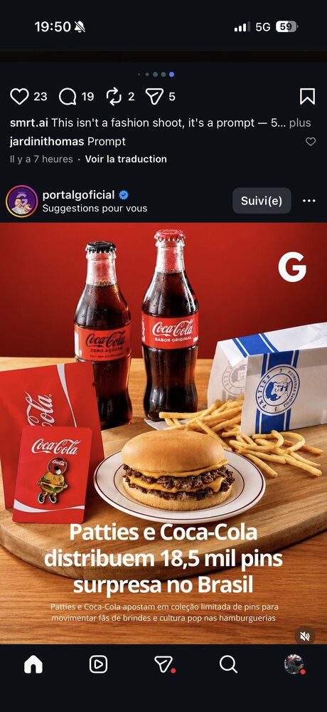 Visuel promo Coca-Cola x Patties, bouteilles vintage et pins collector