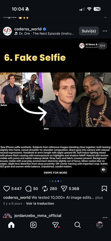 6. Fake Selfie — faux selfie iPhone crédible généré par IA