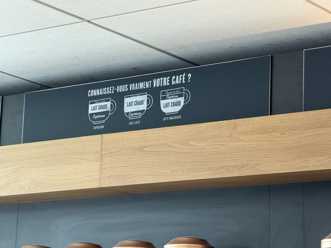 « Connaissez-vous vraiment votre café ? » — schéma des dosages cappuccino / café latte / latte macchiato
