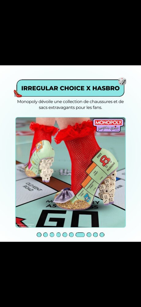 Irregular Choice x Hasbro/Monopoly — chaussures extravagantes