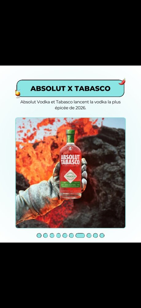 Absolut x Tabasco — vodka la plus épicée de 2026