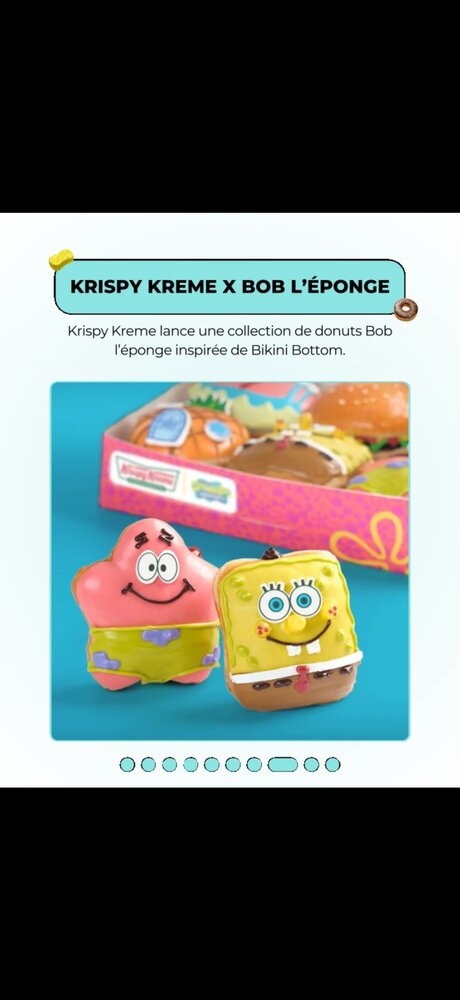 Krispy Kreme x Bob l'Éponge — donuts Bikini Bottom