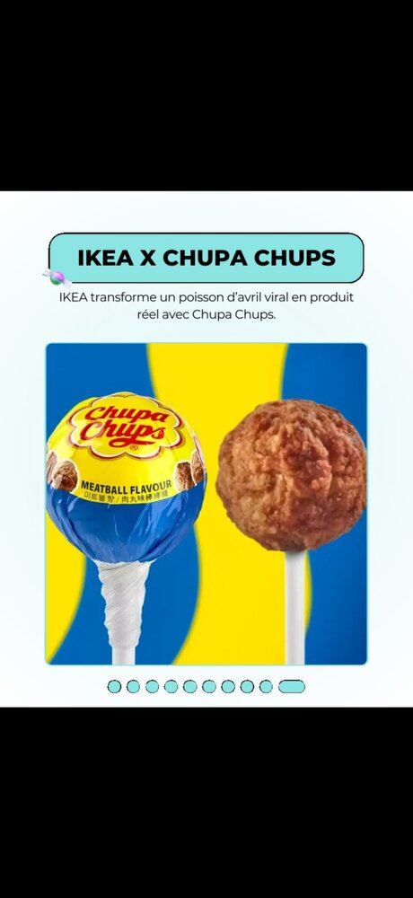 IKEA x Chupa Chups — sucette saveur boulette de viande