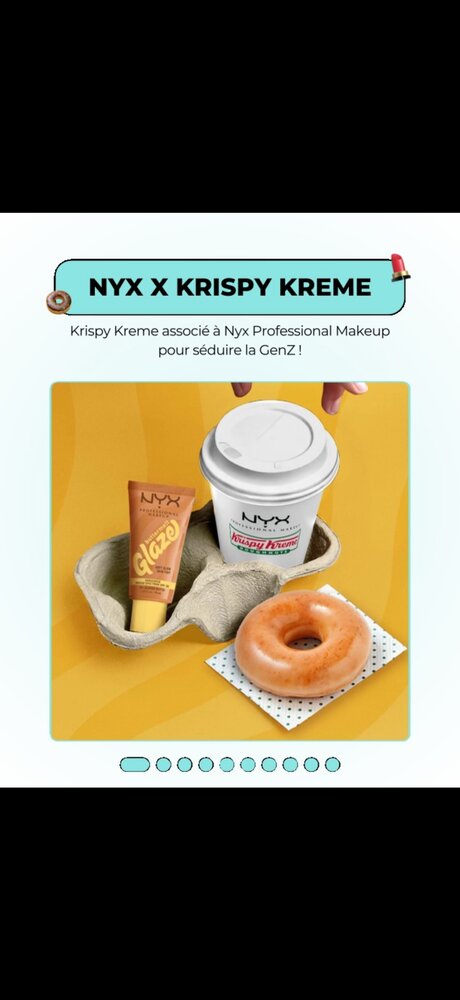 NYX x Krispy Kreme — maquillage glacé pour la GenZ