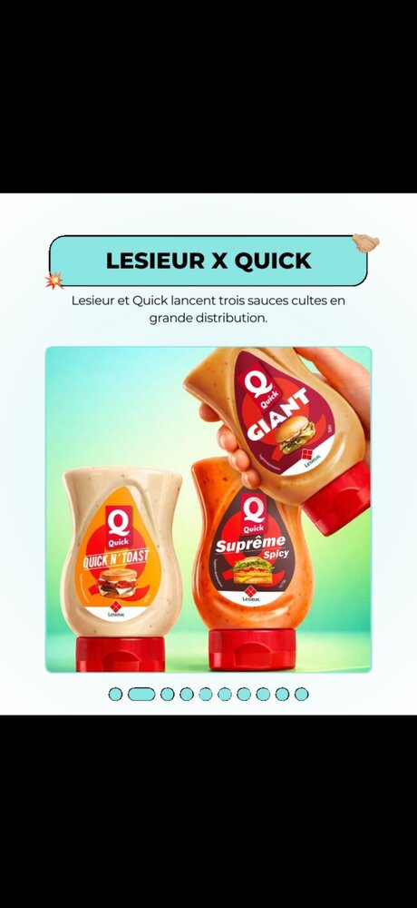 Lesieur x Quick — trois sauces cultes en grande distribution