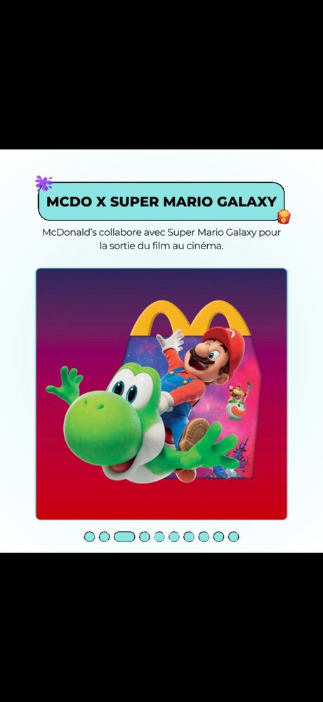 McDonald's x Super Mario Galaxy — Happy Meal collector