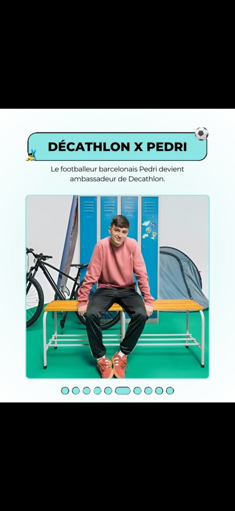 Décathlon x Pedri — le footballeur ambassadeur de la marque