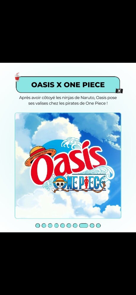 Oasis x One Piece — après Naruto, univers des pirates