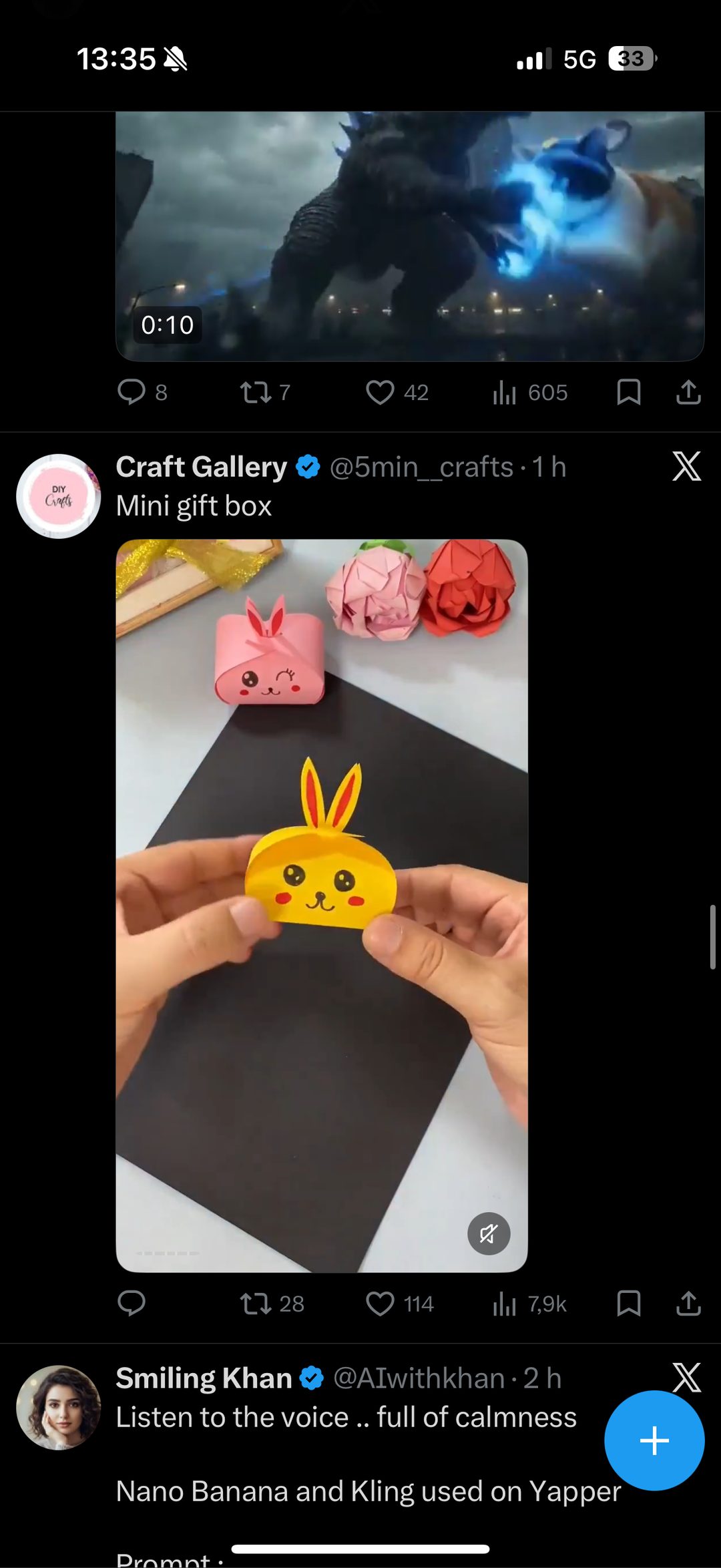 Craft Gallery — tuto DIY mini boîte cadeau origami lapin
