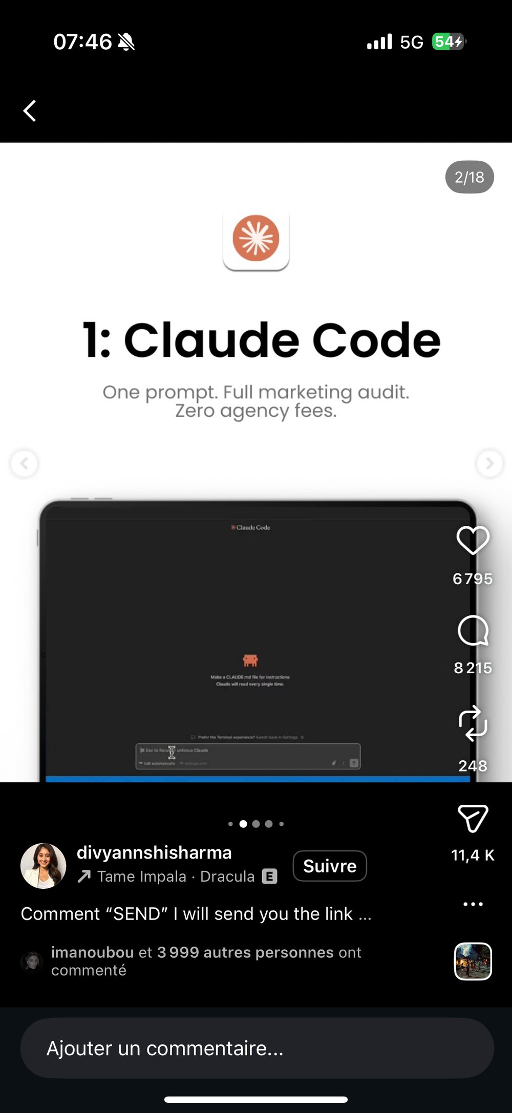 Commande market-audit Claude Code sous-agents
