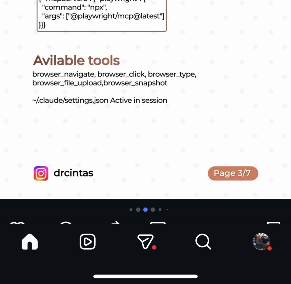 drcintas — configuration MCP Playwright (browser_navigate, browser_click, browser_file_upload…)