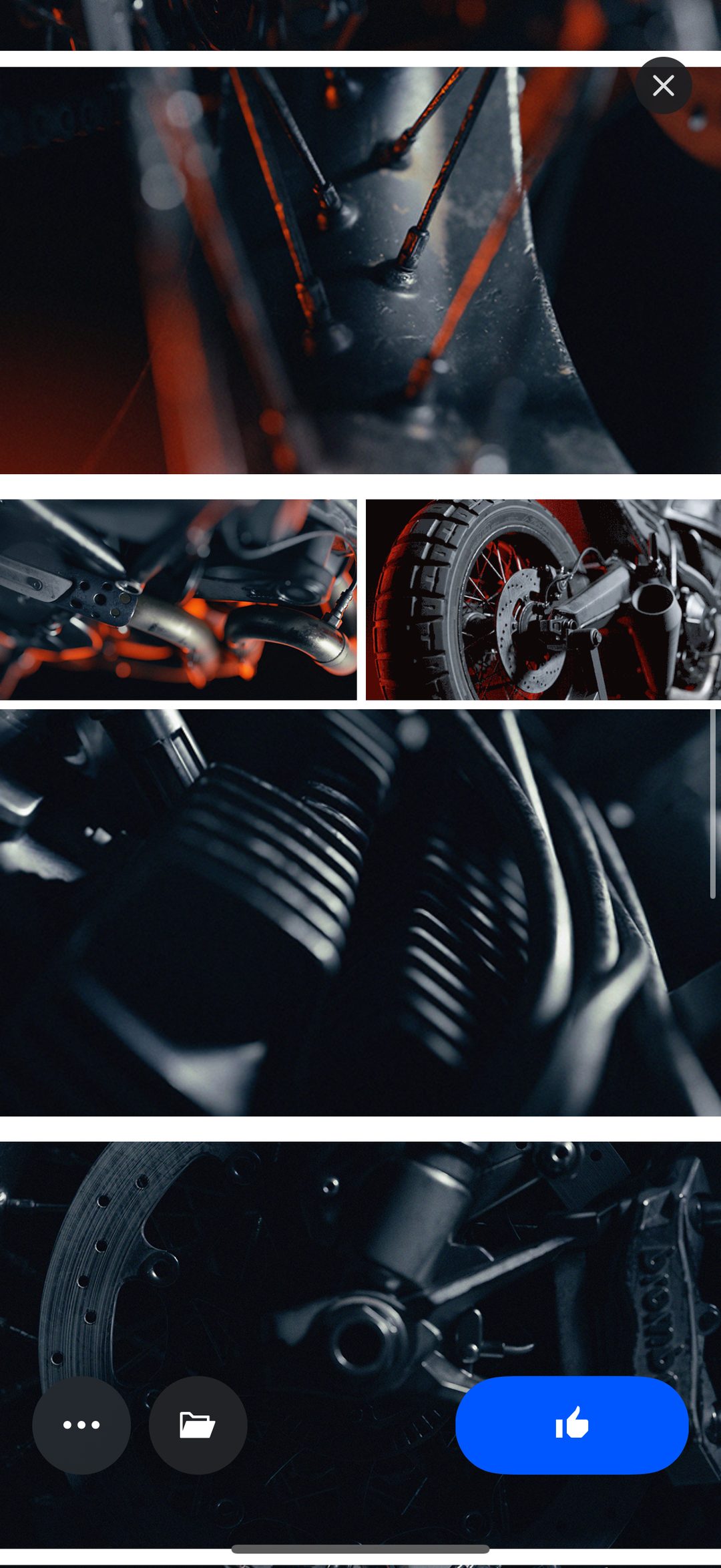 Ducati Scrambler – rendu 3D CGI, échappement et bloc moteur
