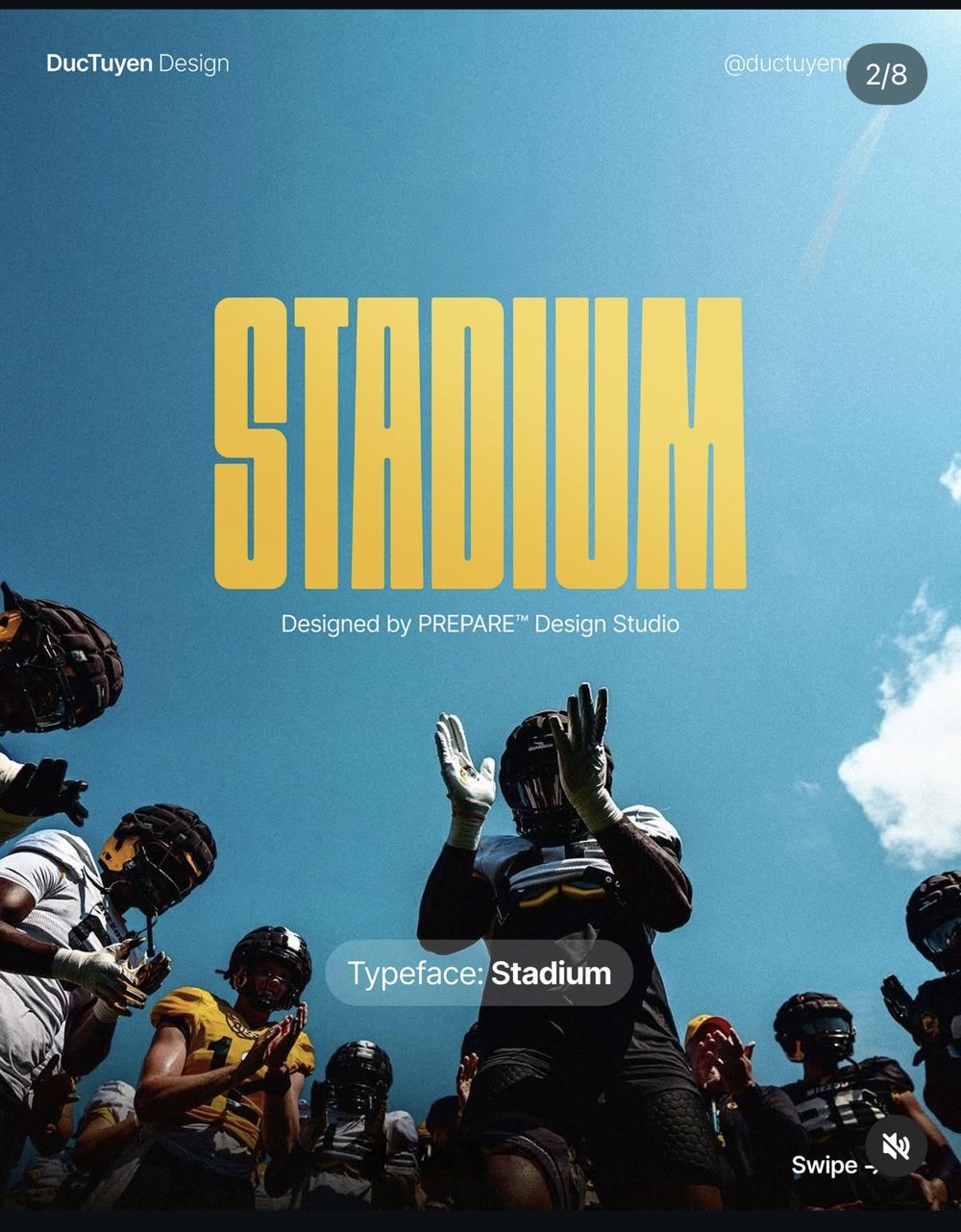 ductuyendesign — 8 typefaces pour l'univers sport