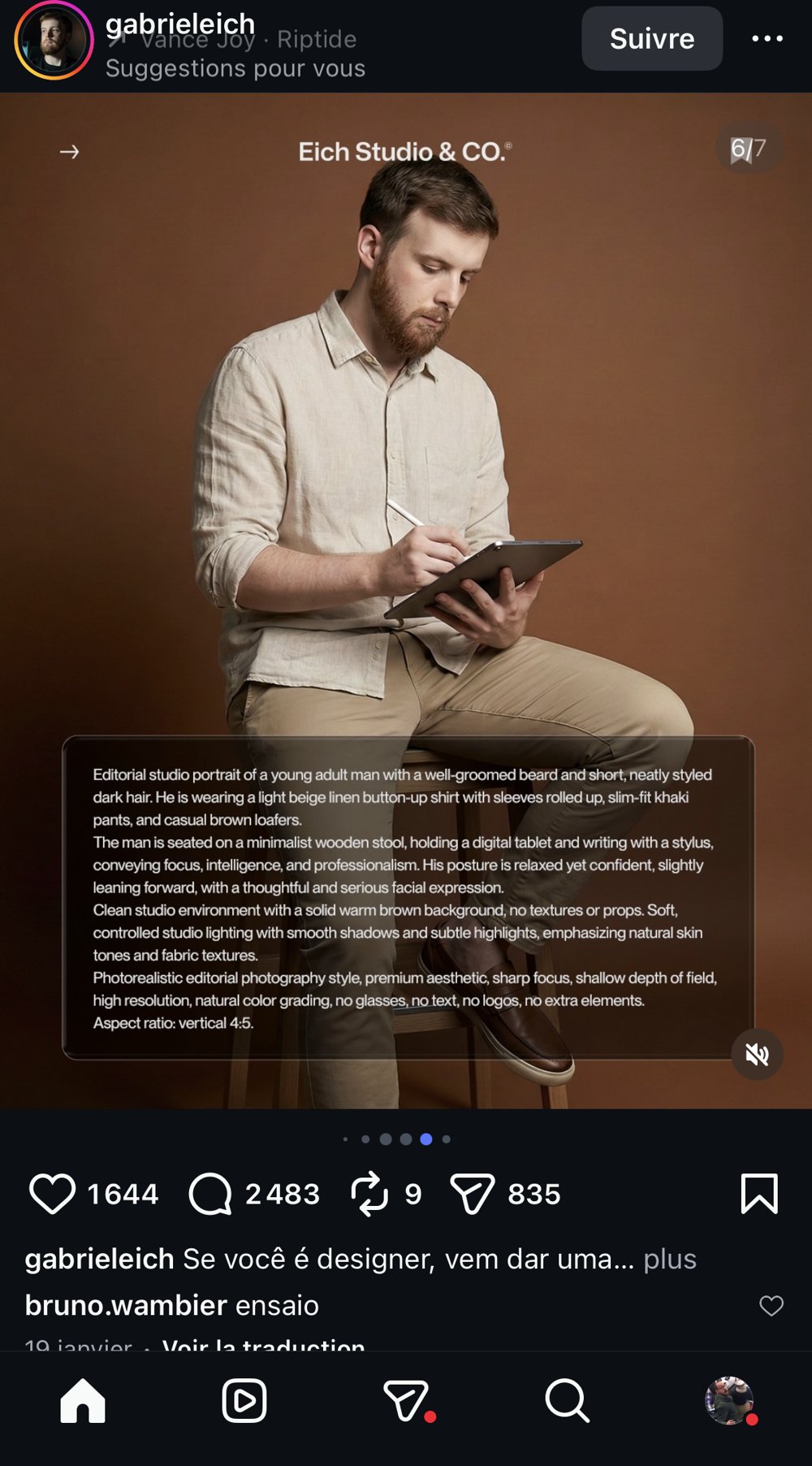 Eich Studio — portrait studio tablette