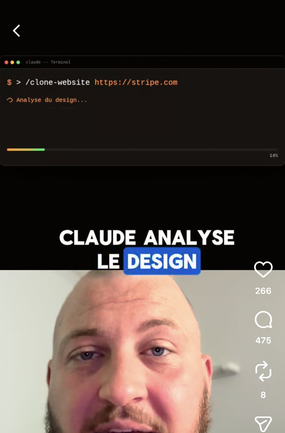emiliencorbineau — skill Claude Code « clone n'importe quel site web »