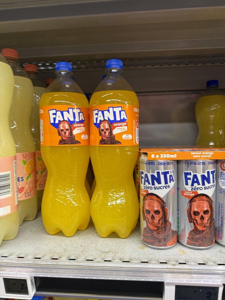 Fanta x Warcraft — canettes mangue/fruit du dragon, personnage fantasy