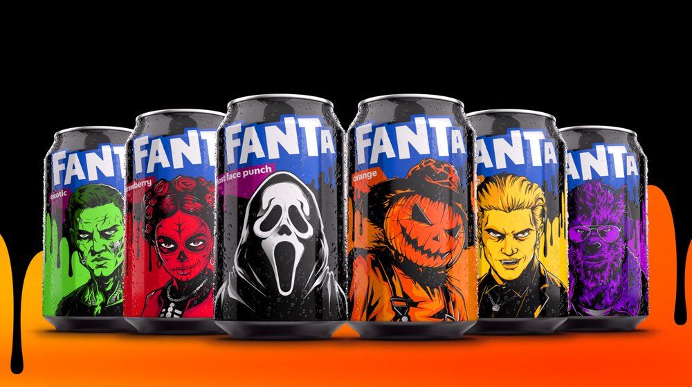 Fanta Halloween — line-up de 6 flaveurs façon monstres cultes