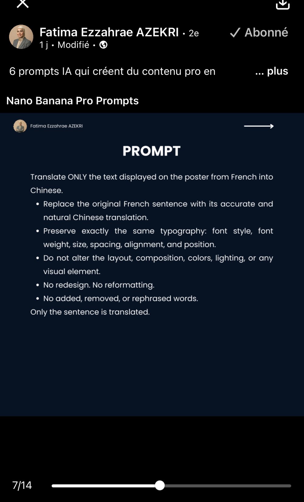 Nano Banana Pro Prompts — landing page beauté, ZWINA skincare, traduction affiche, collage mode, déco intérieure 3