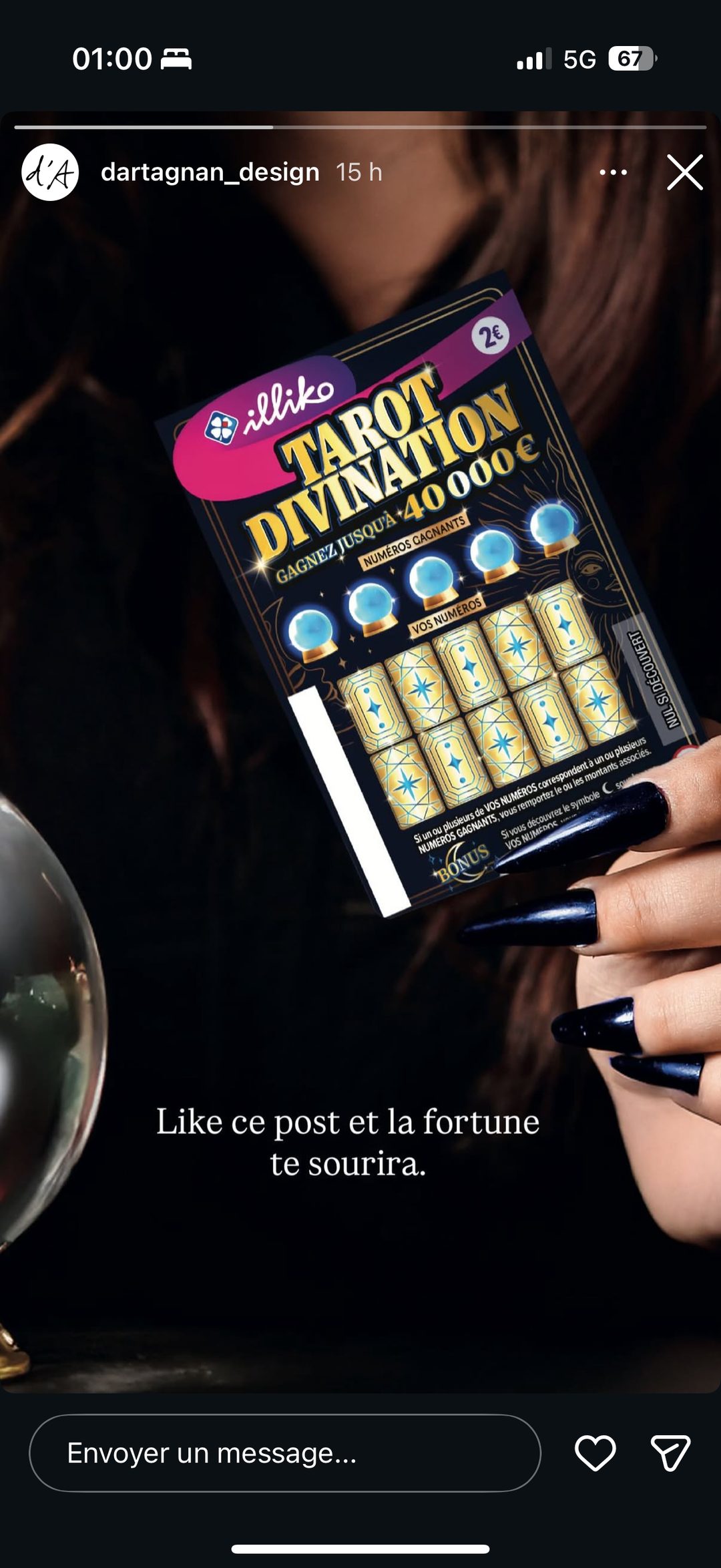 Pub FDJ Illiko Tarot Divination - univers ésotérique