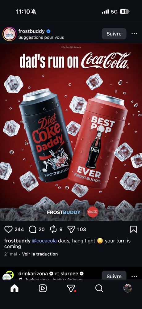 Porte-canettes Frostbuddy x Coca-Cola, fête des Pères